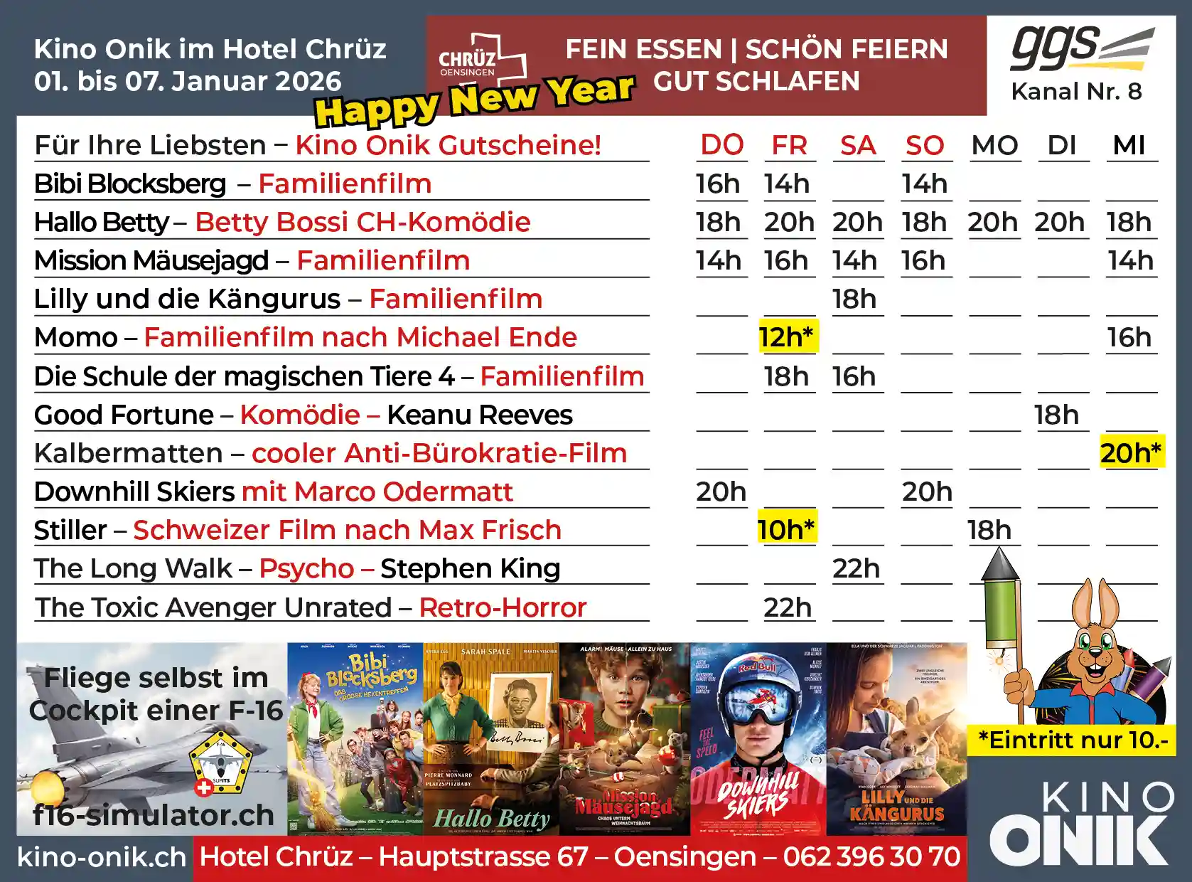 Kinoprogramm W52/01 - Kino Onik Oensingen Kinoprogramm W52/01 - Kino Onik Oensingen
