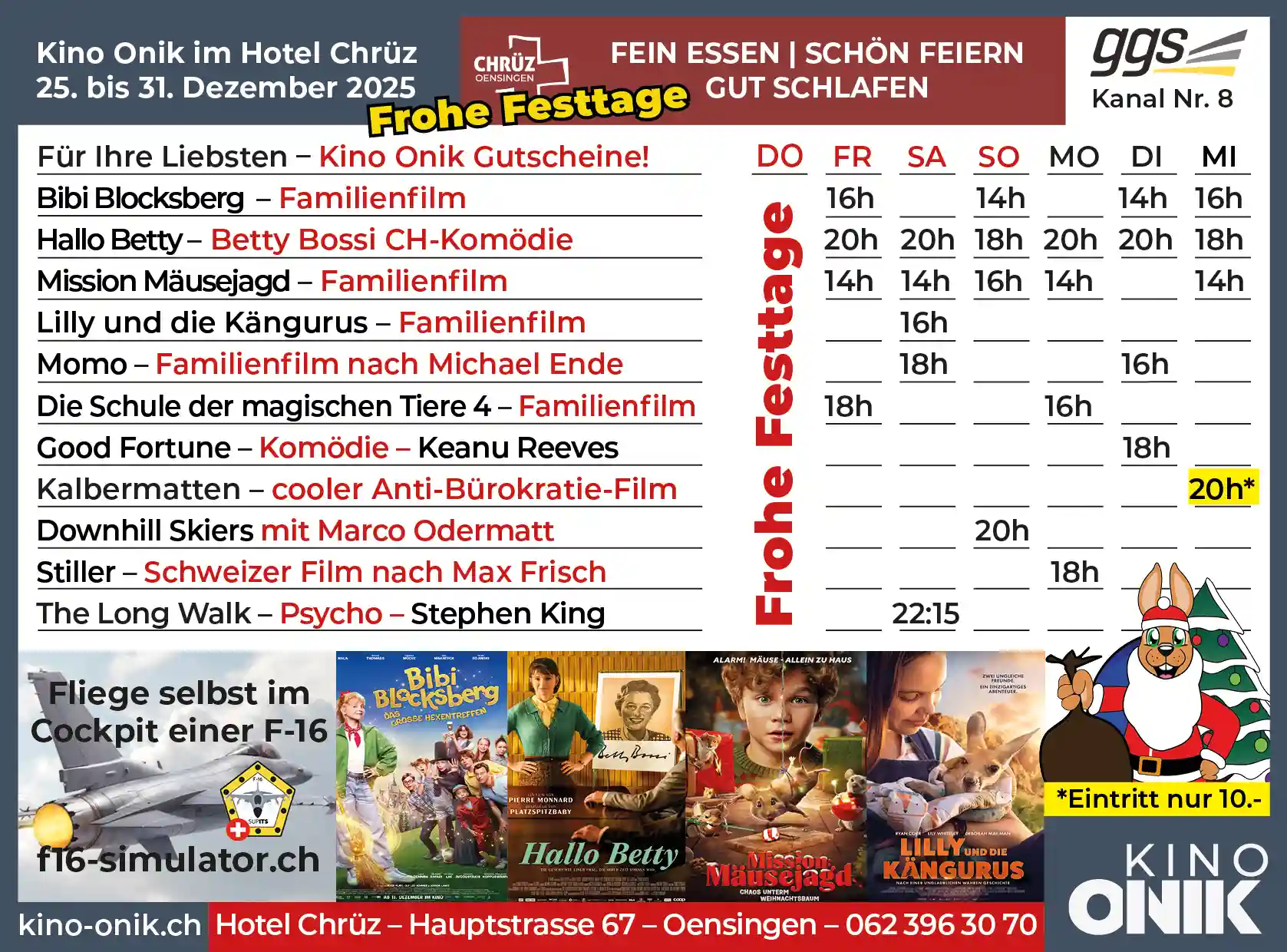 Kinoprogramm W51/52 - Kino Onik Oensingen Kinoprogramm W51/52 - Kino Onik Oensingen