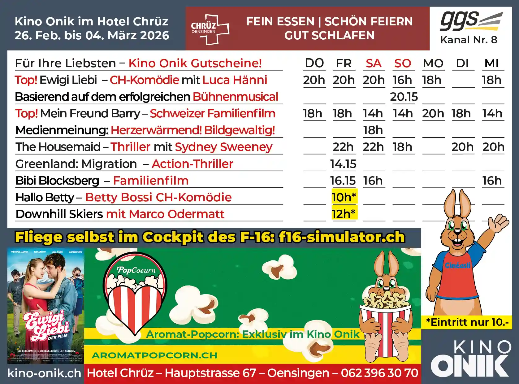 Kinoprogramm W08/09 - Kino Onik Oensingen Kinoprogramm W08/09 - Kino Onik Oensingen