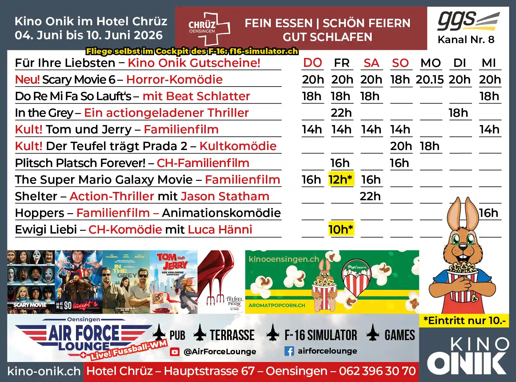 Kinoprogramm W23 - Kino Onik Oensingen Kinoprogramm W23 - Kino Onik Oensingen