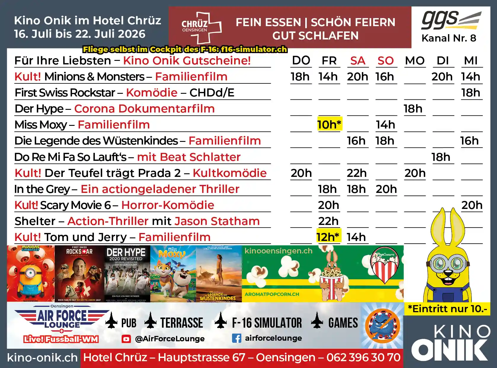 Kinoprogramm W29 - Kino Onik Oensingen Kinoprogramm W29 - Kino Onik Oensingen